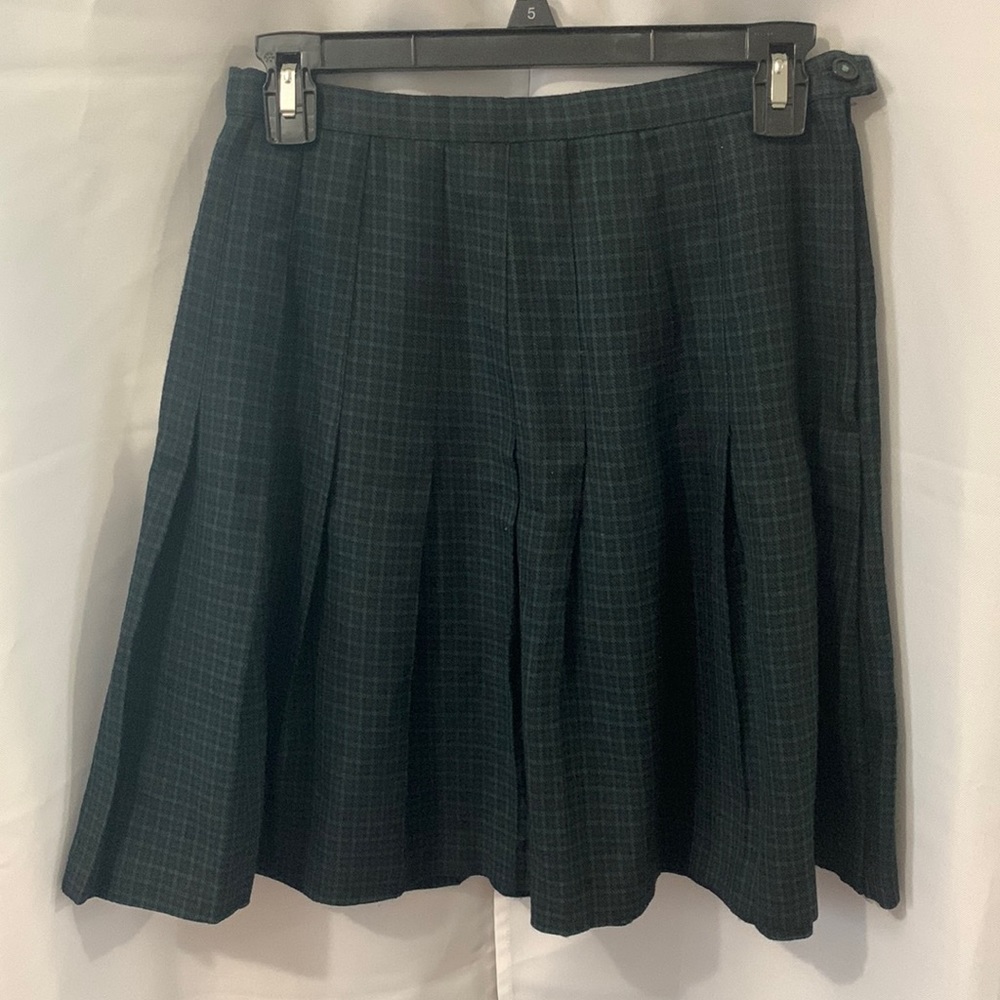 Green Plaid Skirt